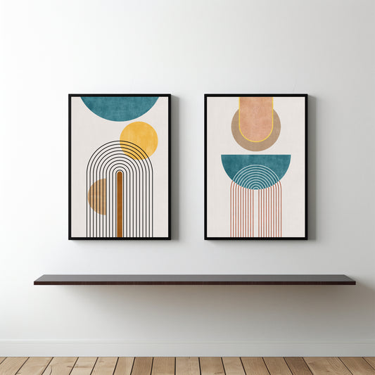 Linear Harmony – Modern Geometric Wall Art 🎨✨