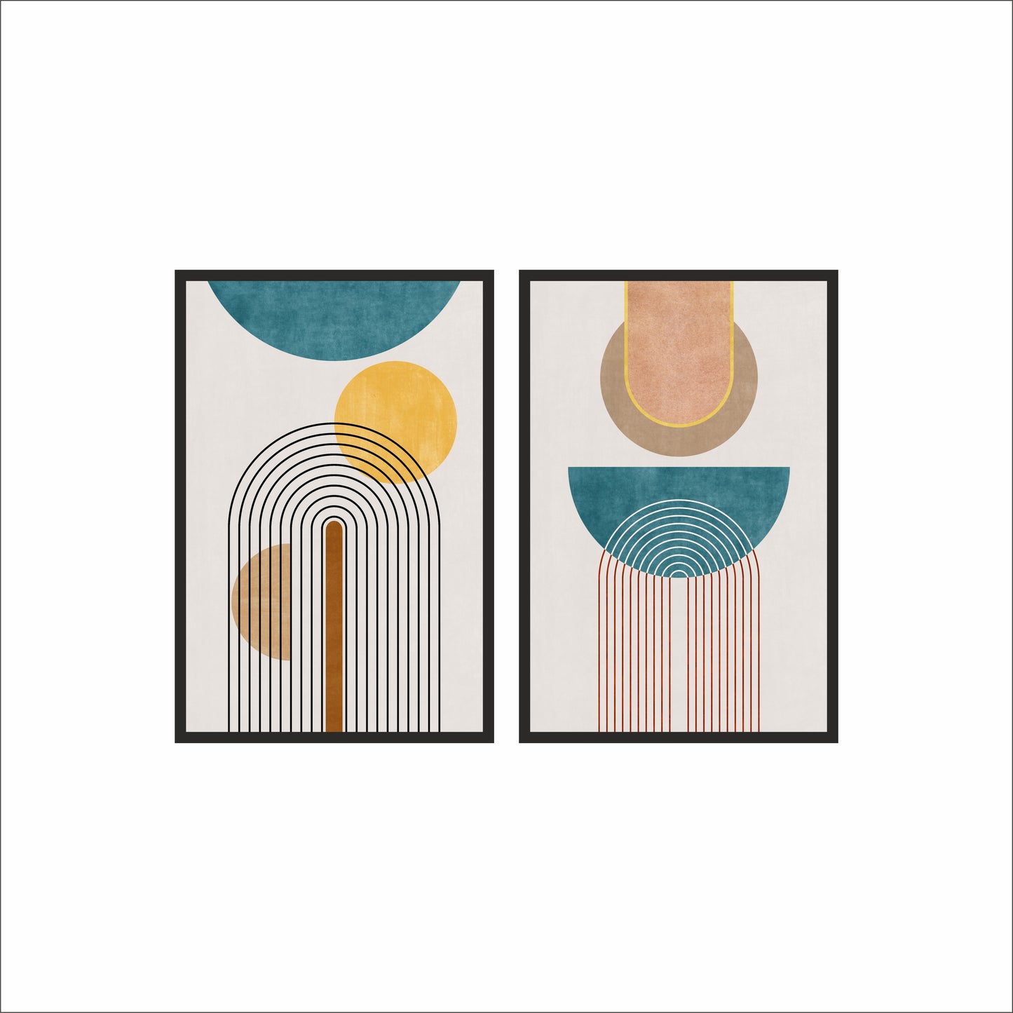 Linear Harmony – Modern Geometric Wall Art 🎨✨