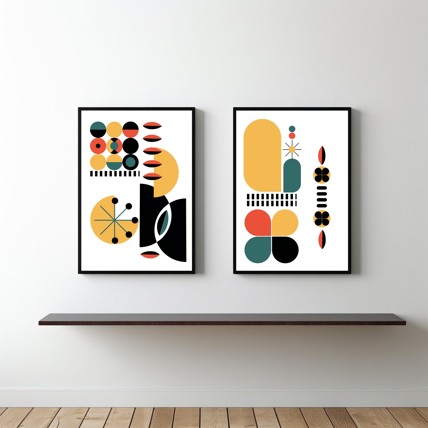 Retro Rhythm – Modern Geometric Wall Art 🎨✨