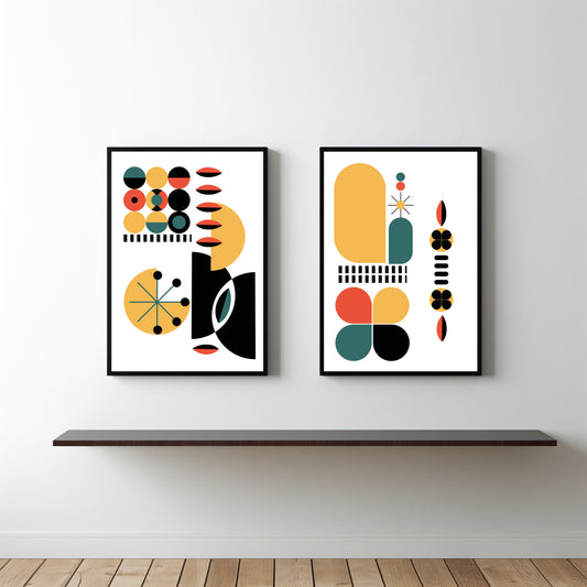 Retro Rhythm – Modern Geometric Wall Art 🎨✨
