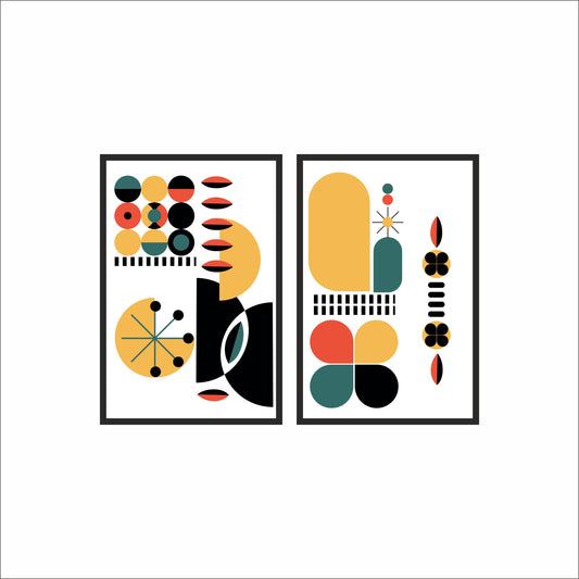 Retro Rhythm – Modern Geometric Wall Art 🎨✨