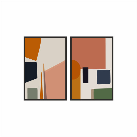 Earthy Balance – Modern Abstract Wall Art 🍂✨