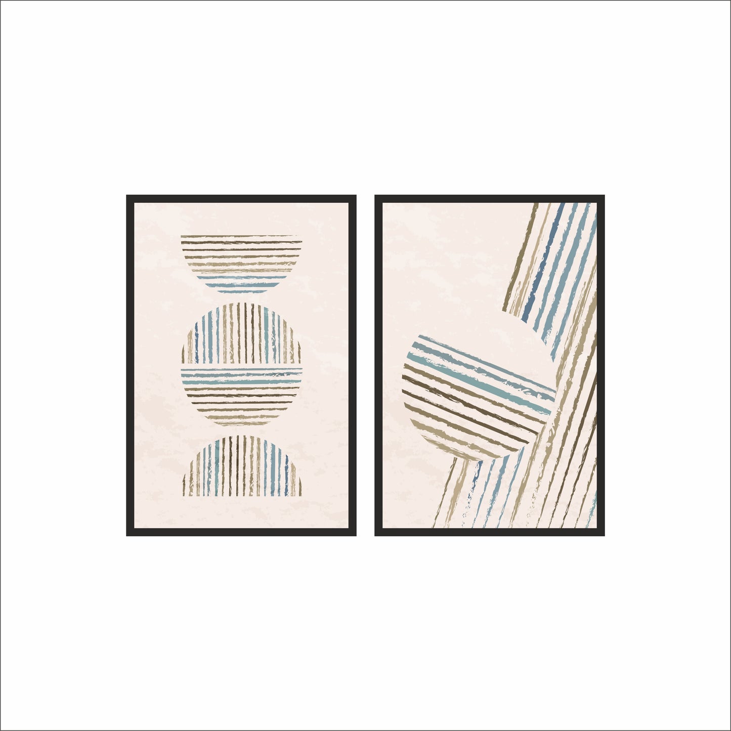 Linear Balance – Minimal Abstract Wall Art Set 🤍✨