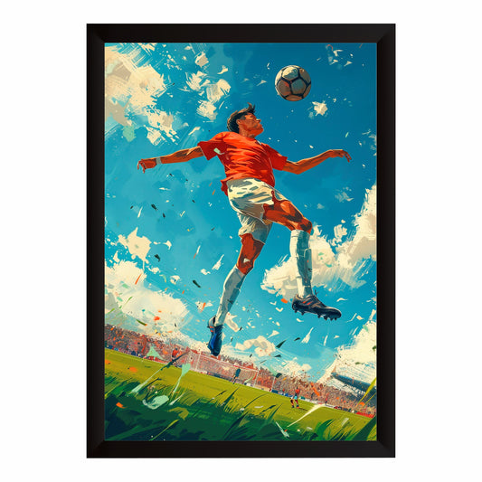Dynamic Soccer Player Wall Art | Football Sports Action Artwork