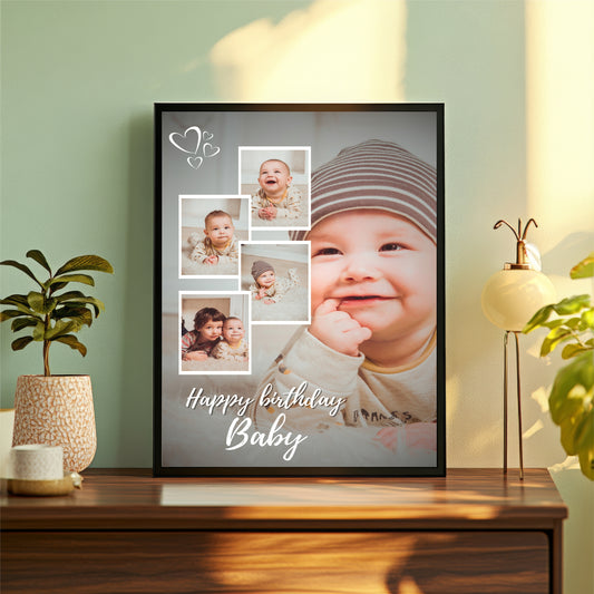 Customized Baby Birthday Photo Frame