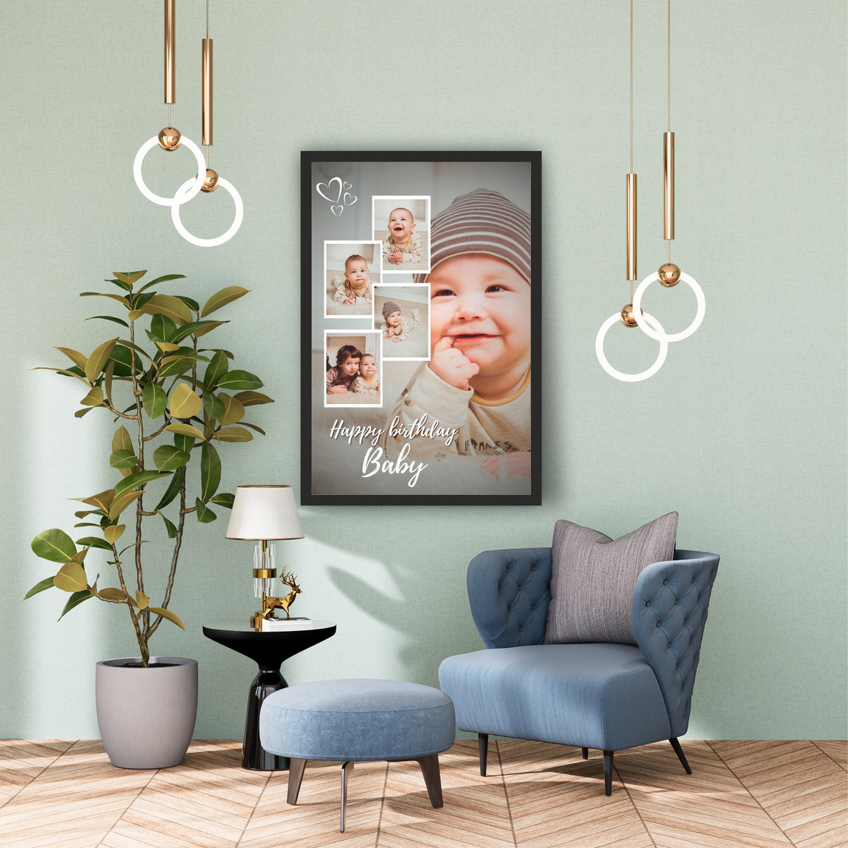 Customized Baby Birthday Photo Frame