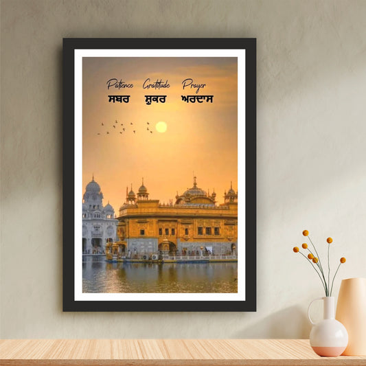 Sri Harmandir Sahib Wall Art Photo Frame – A Symbol of Peace, Faith & Divine Grace