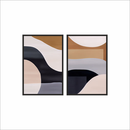 Earthline Flow – Contemporary Abstract Balance Wall Art 🎨✨