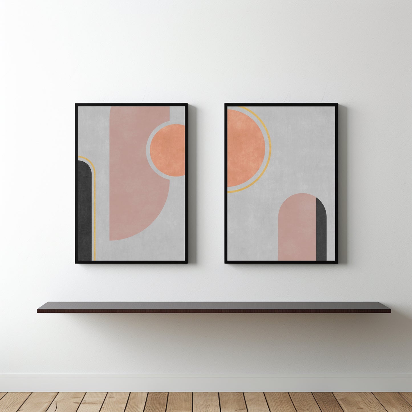 Soft Arches – Minimal Abstract Harmony Wall Art 🌸◐