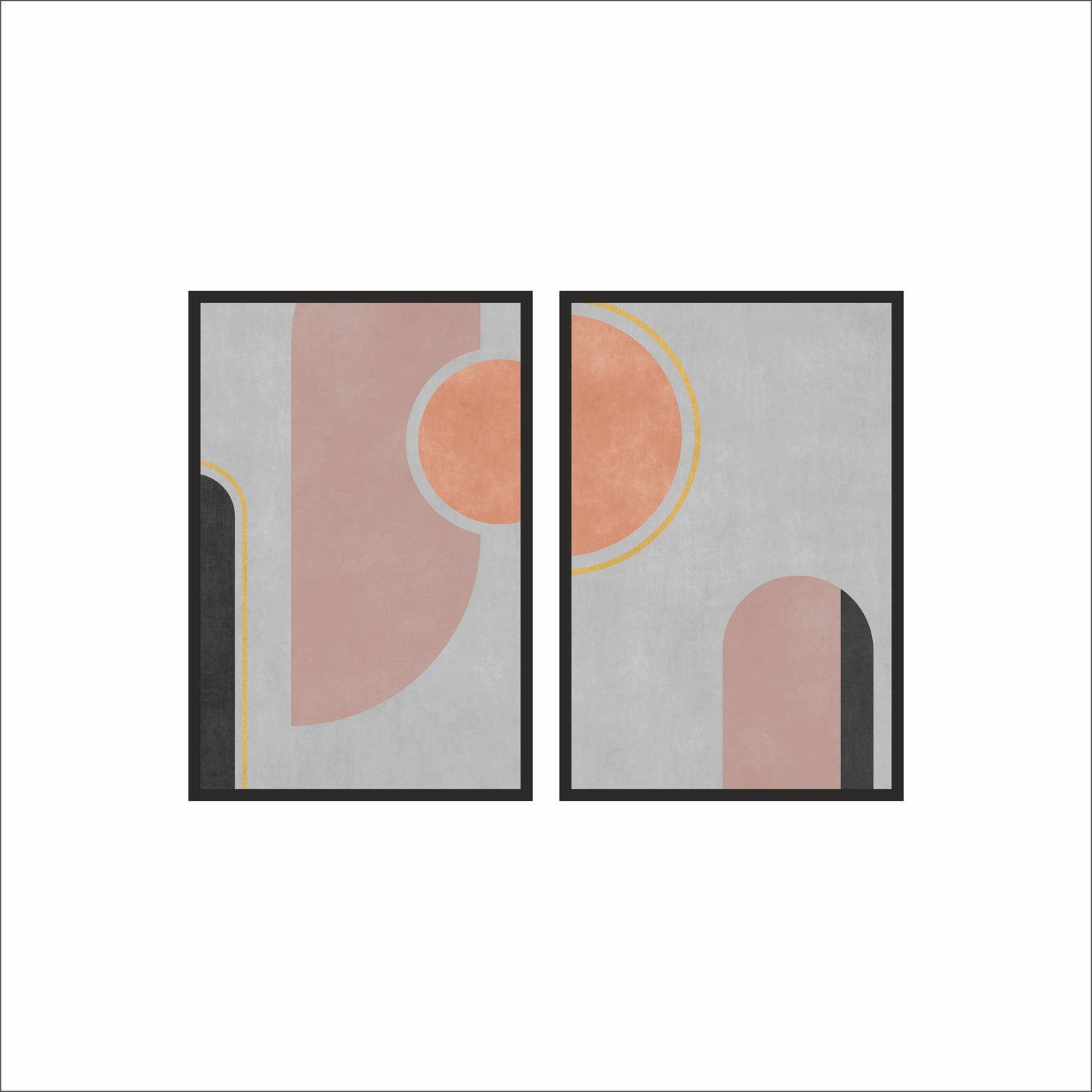Soft Arches – Minimal Abstract Harmony Wall Art 🌸◐