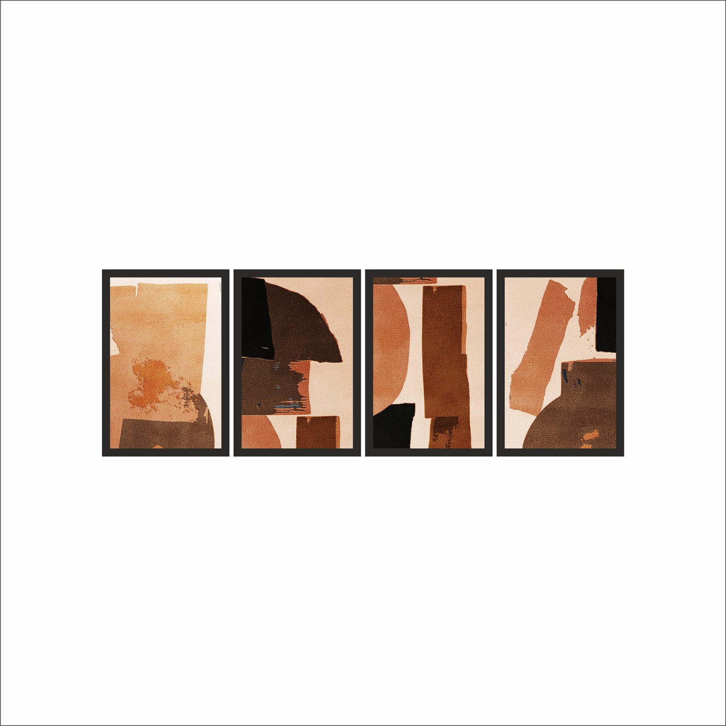 Rust Horizon – Earth-Tone Minimal Abstract Wall Art 🤎✨