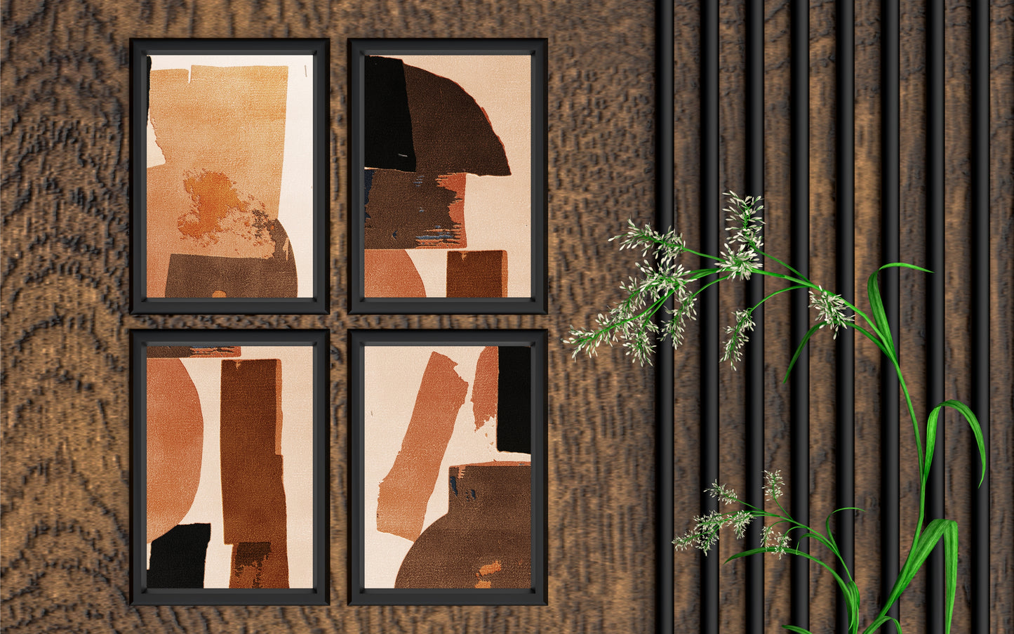 Rust Horizon – Earth-Tone Minimal Abstract Wall Art 🤎✨