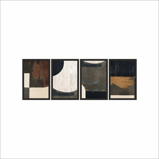 Midnight Terrain Wall Art Photo Frame – Dark Neutral Abstract Wall Art