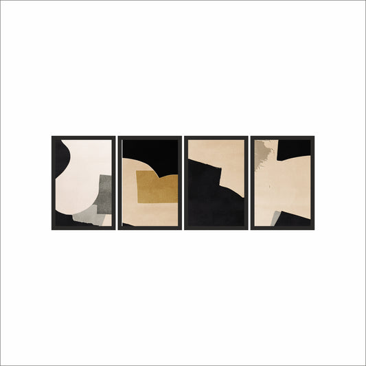 Quiet Balance – Soft Neutral Modern Abstract Wall Art 🤍🖤✨