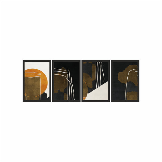 Golden Lines – Modern Black & Gold Abstract Wall Art 🖤✨