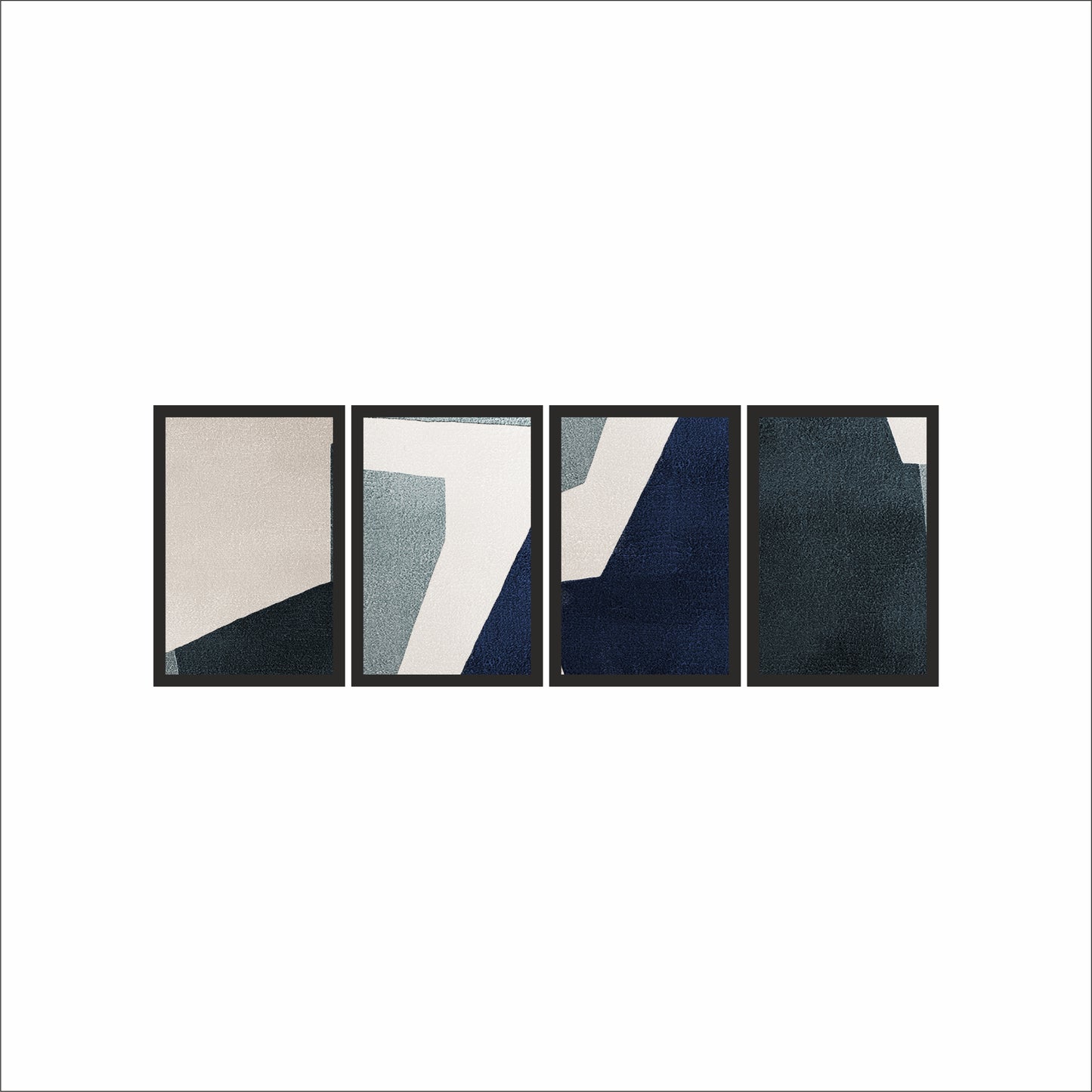 Blue Horizon – Cool Tone Modern Abstract Wall Art 💙✨