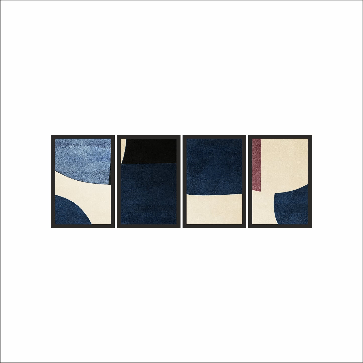 Indigo Calm – Deep Blue Modern Abstract Wall Art 💙✨