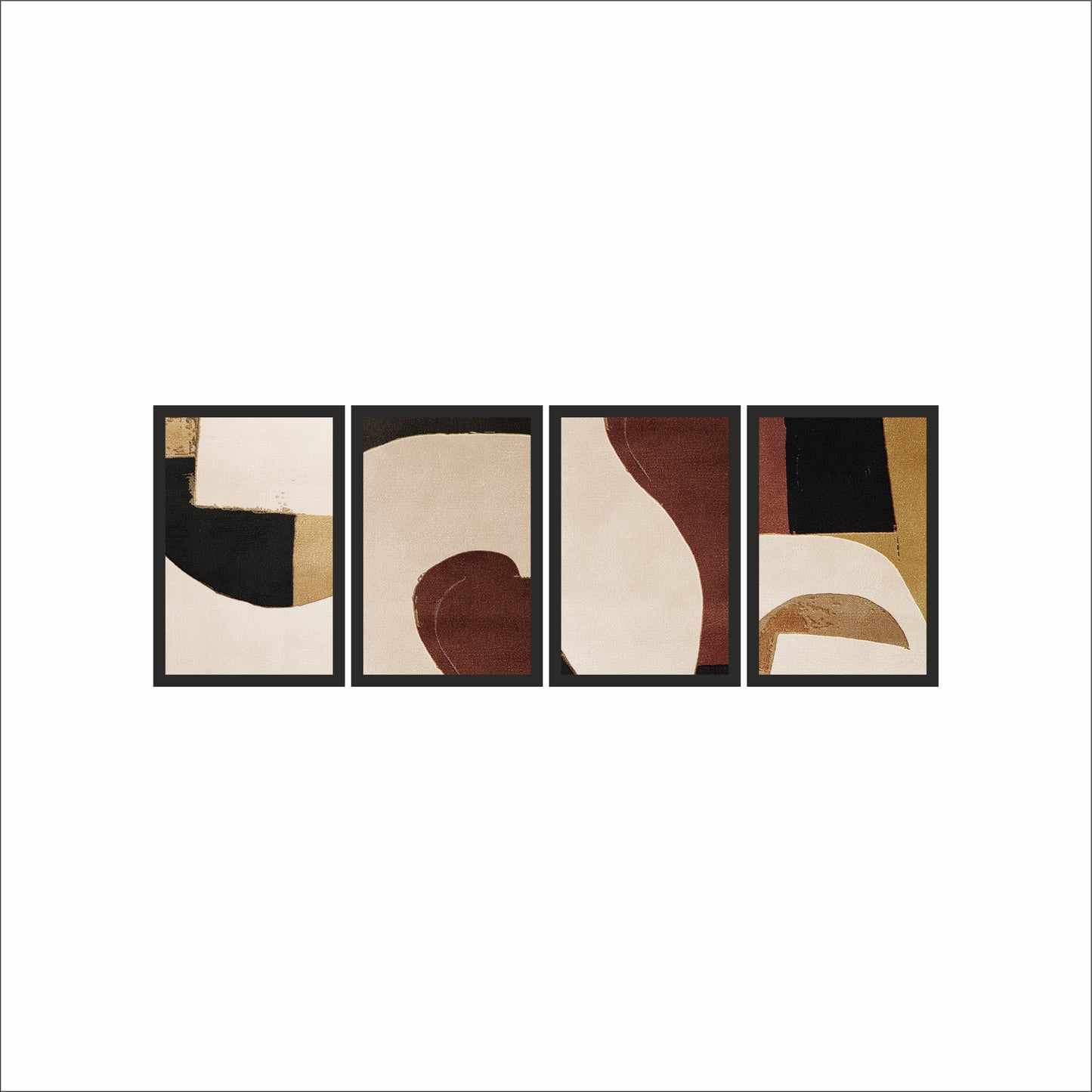 Earth Curve – Warm Neutral Abstract Wall Art 🤎✨