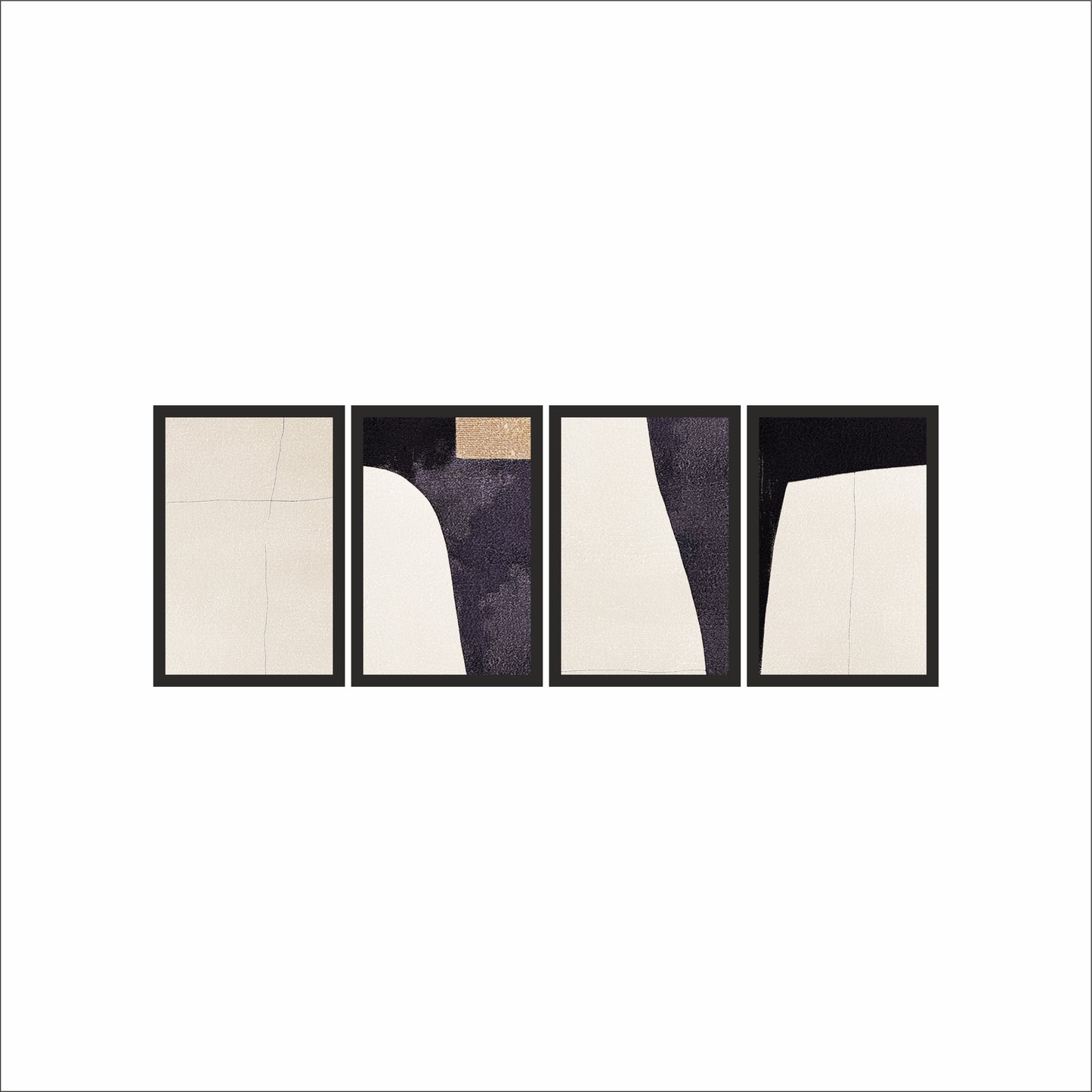 Quiet Balance – Neutral Minimal Abstract Wall Art 🤍🖤✨