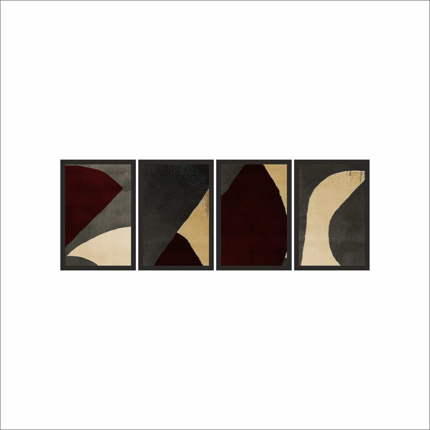 Quiet Contrast – Modern Earthy Abstract Wall Art 🍷🤎✨
