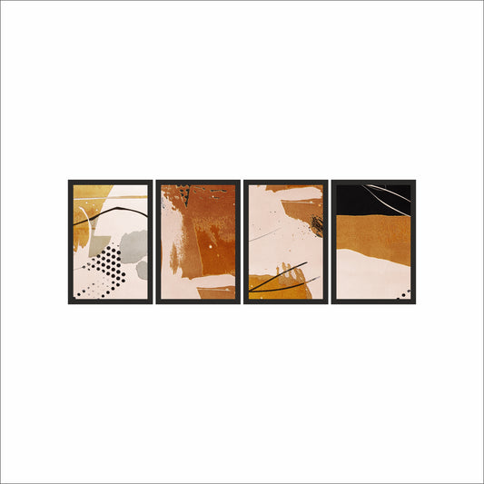 Golden Drift – Contemporary Abstract Wall Art ✨🤎🖤