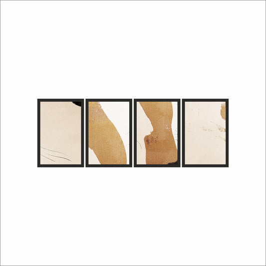 Golden Drift Calm – Minimal Abstract Wall Art 🤍✨