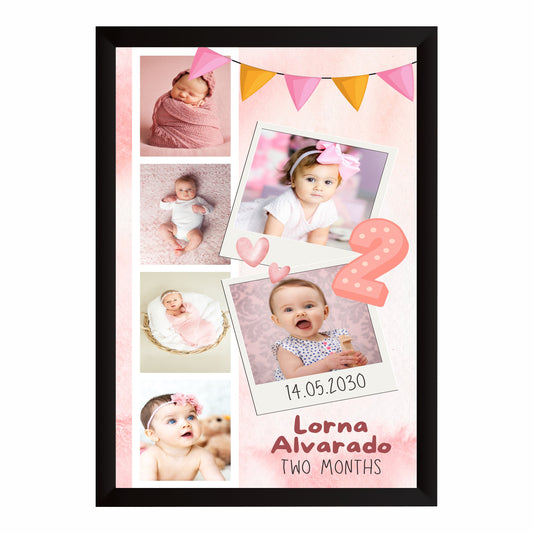 Customized Baby Milestone Photo Frame