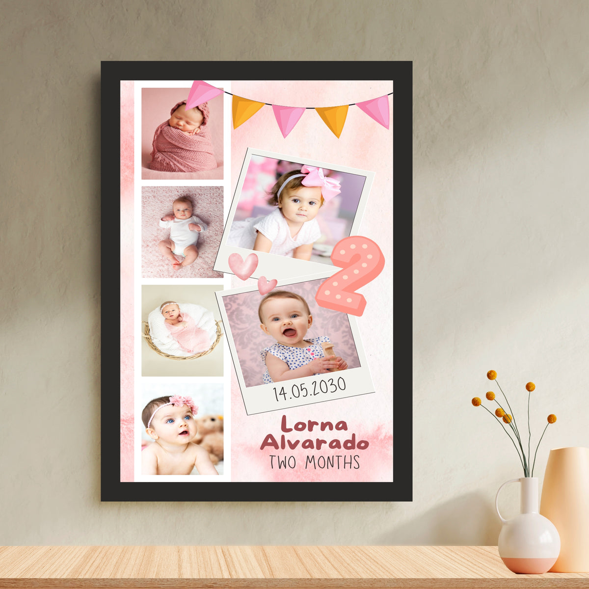 Customized Baby Milestone Photo Frame