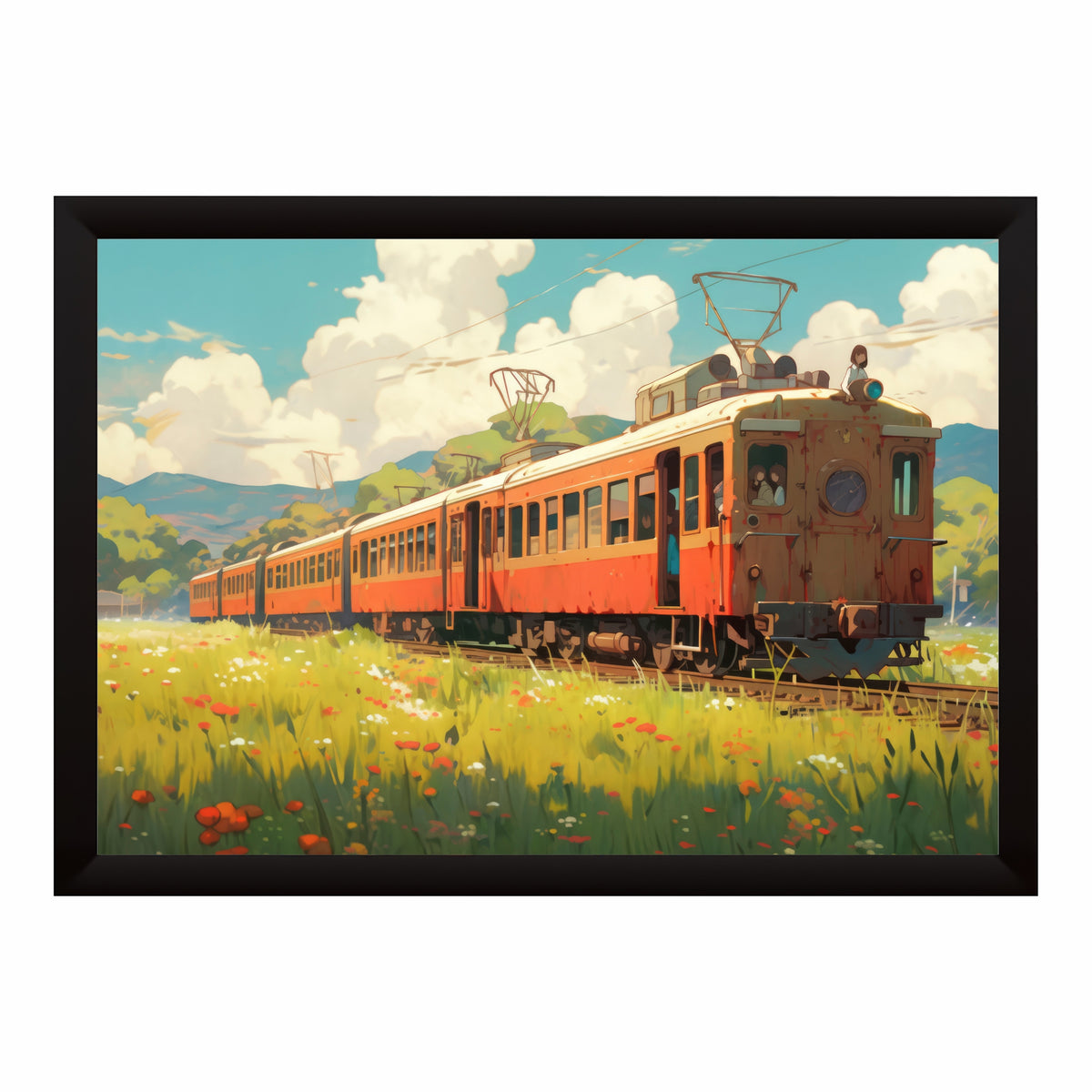 Vintage Scenic Train Wall Art | Retro Railway Journey Poster