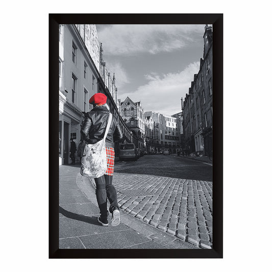 Vintage European Street Style Black & White Wall Art | Red Beret Photography