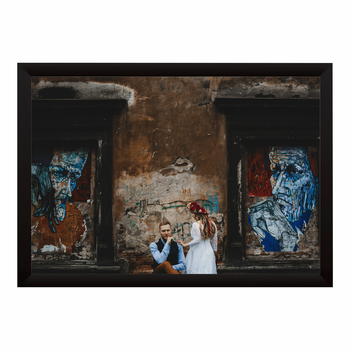 Romantic Couple Wall Art | Urban Love Photography Canvas Print | Vintage Street Romance Wall Decor | Fine Art Couple Portrait | Modern Wall Artwork