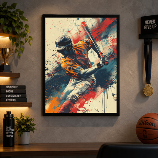 Baseball Wall Art | Framed Sports Print