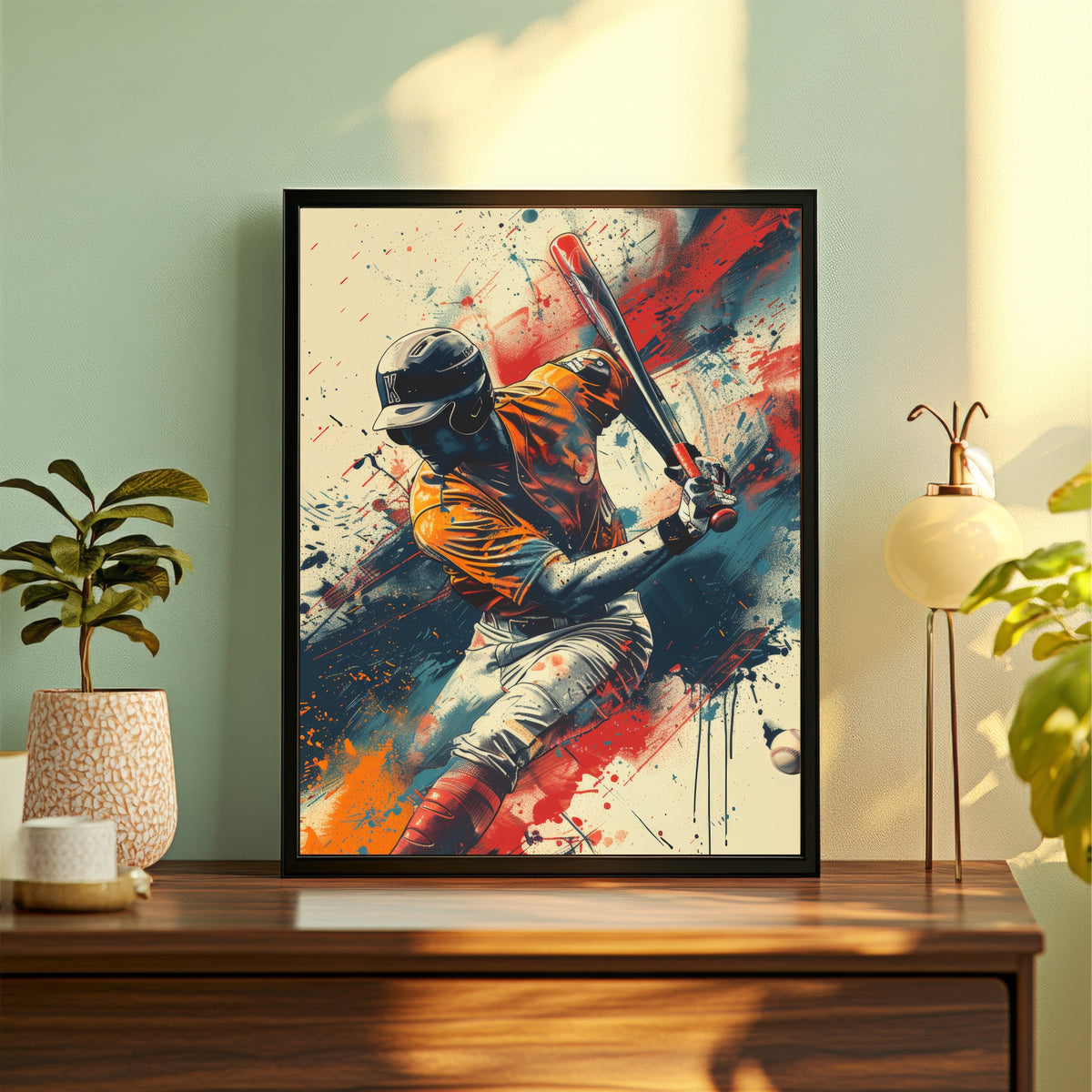 Baseball Wall Art | Framed Sports Print