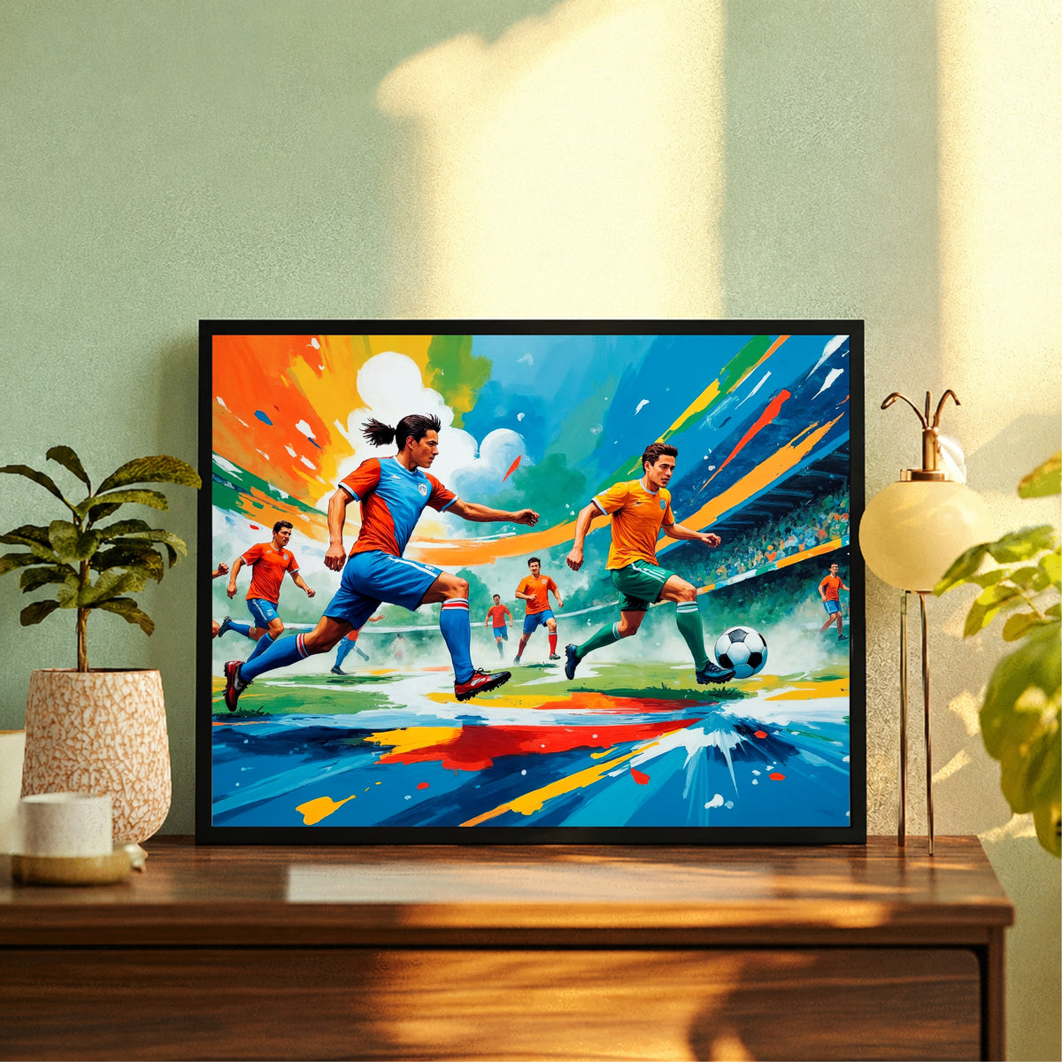 Soccer Wall Art | Framed Football Sports Print