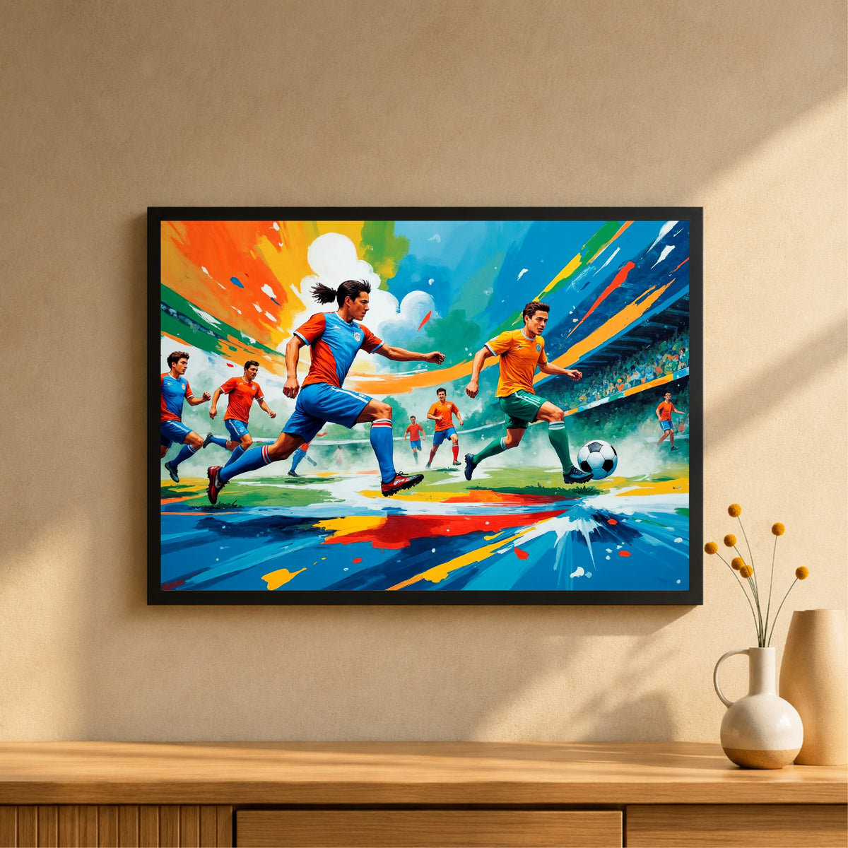 Soccer Wall Art | Framed Football Sports Print