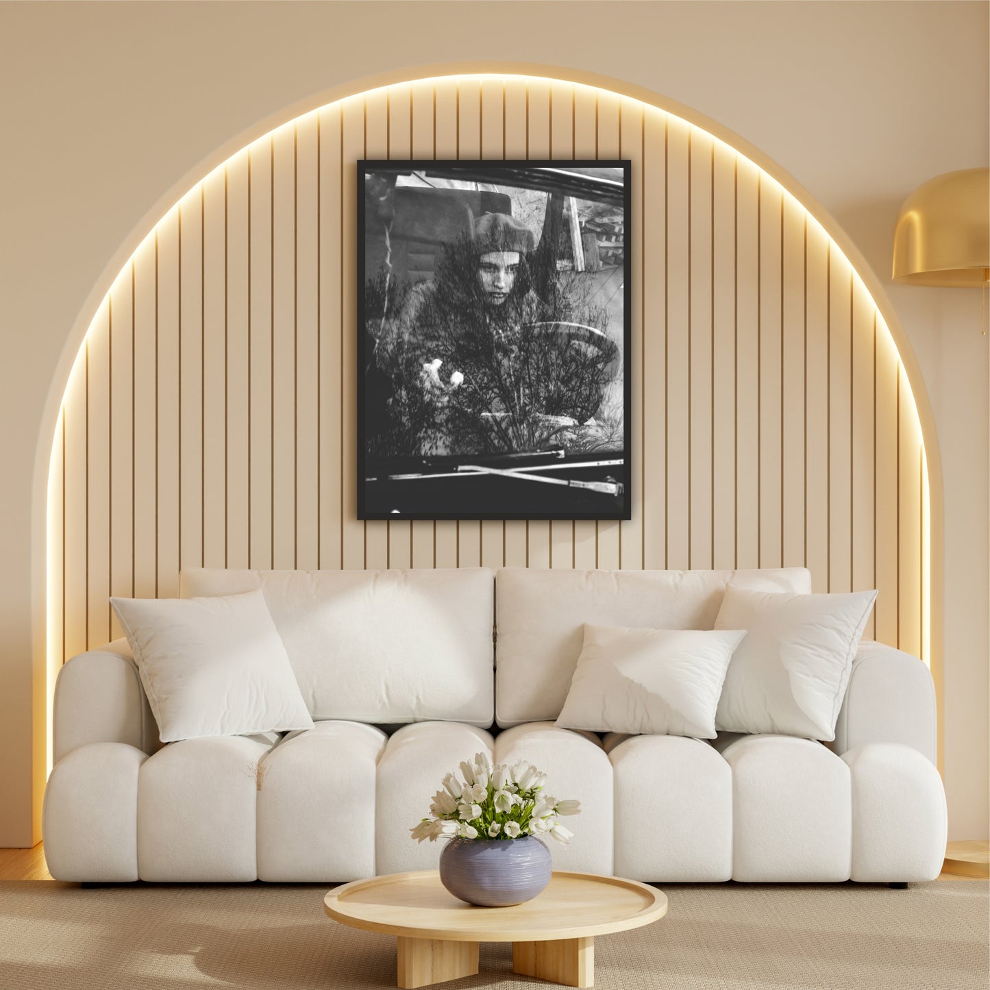 Moody Vintage Car Window Black & White Wall Art | Artistic Photography