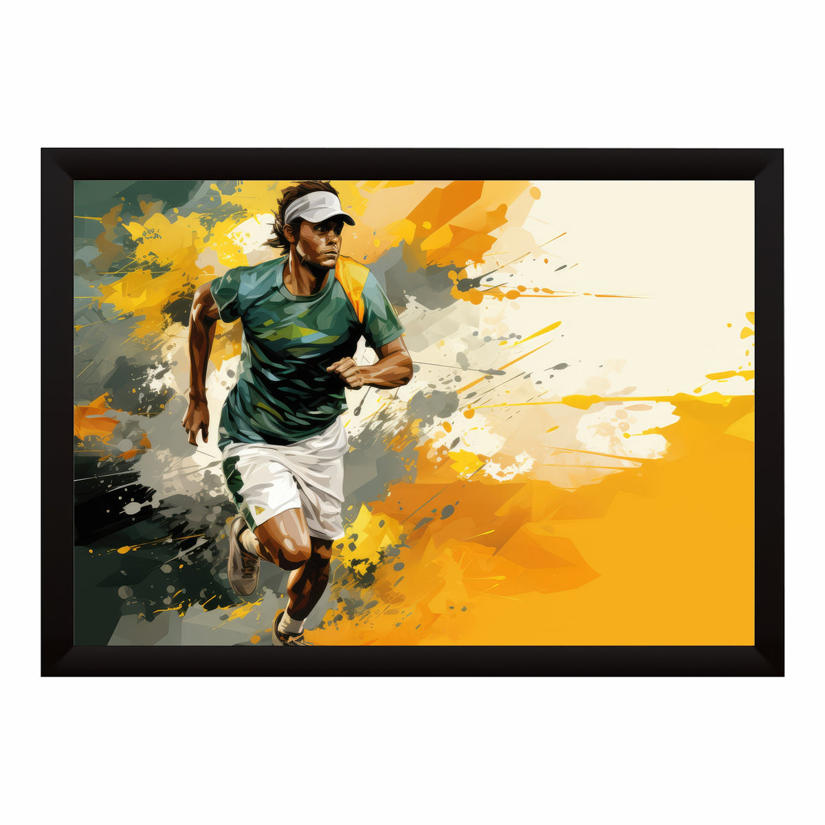 Tennis Player Wall Art | Framed Sports Print