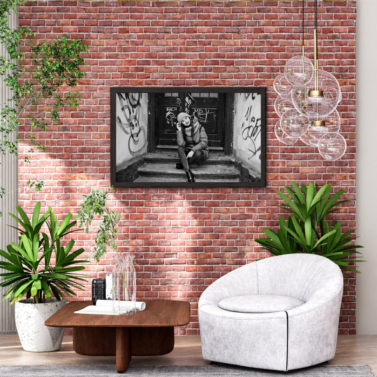 Urban Winter Fashion Black & White Wall Art | Street Photography
