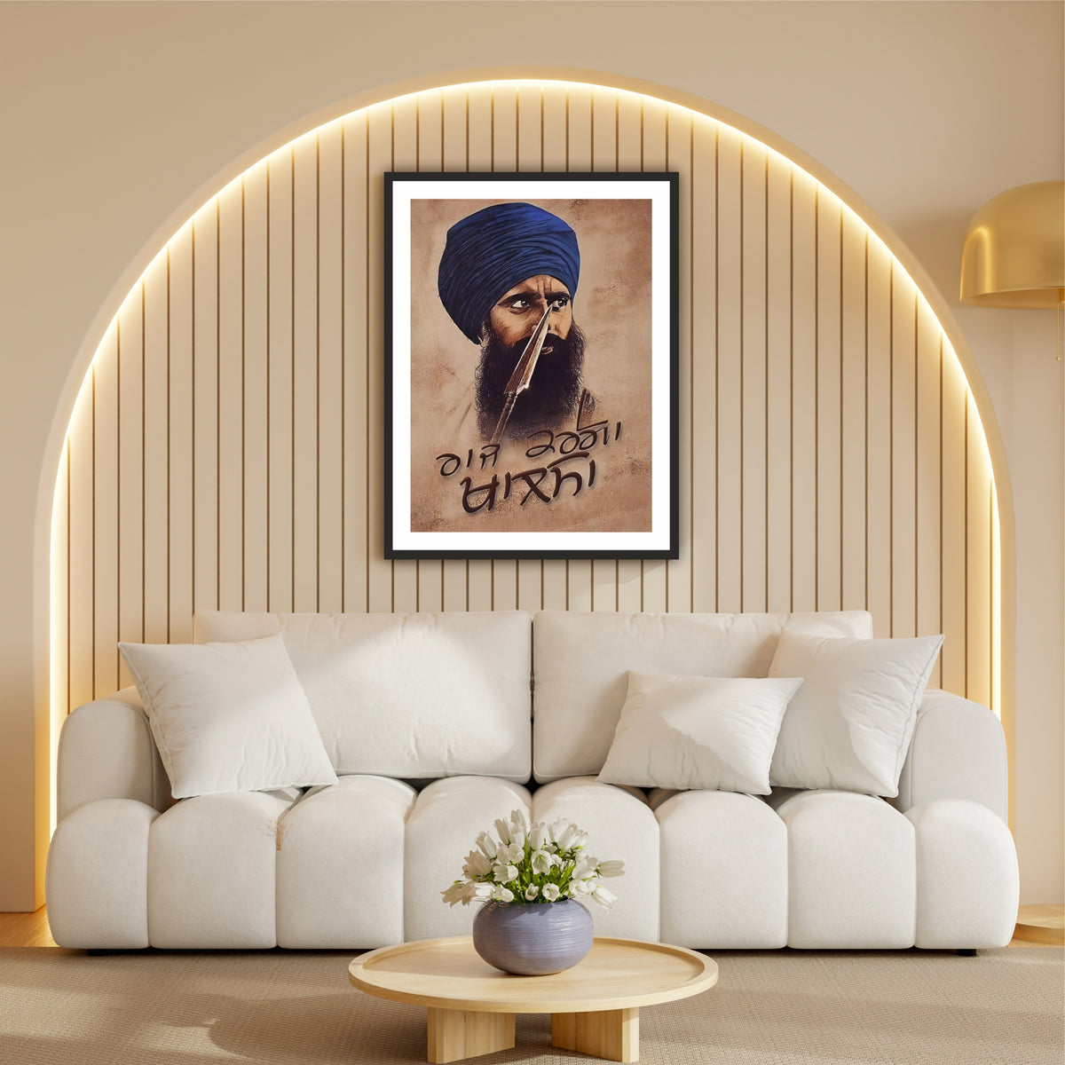 Jarnail Singh Bhindranwale – Historical Sikh Figure Portrait Artwork