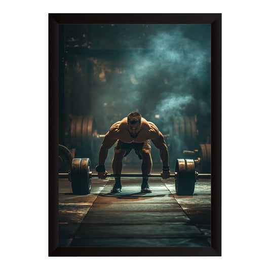 Deadlift Gym Wall Art | Strength Fitness Photography | Motivational Framed Wall Decor