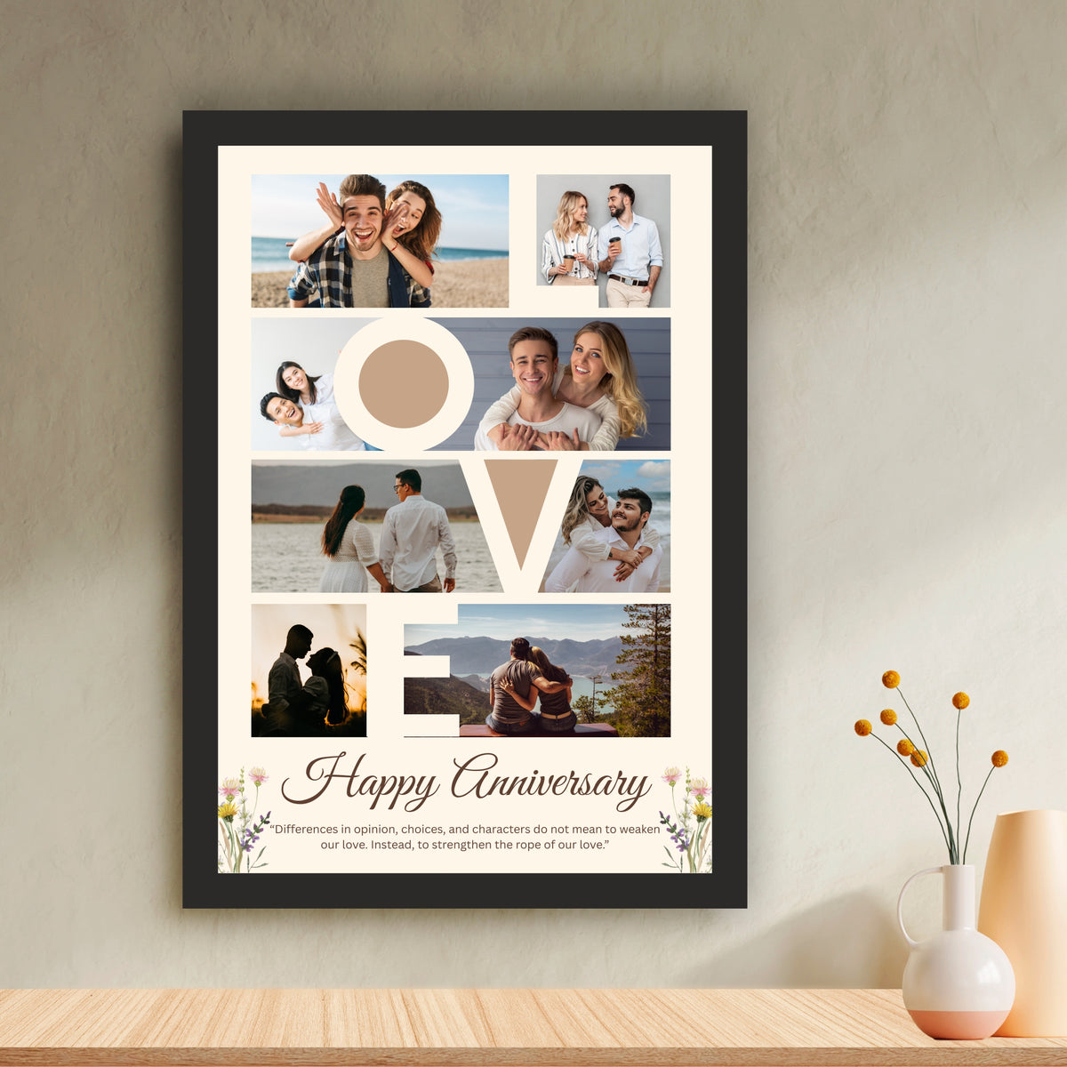 Customized Anniversary Photo Frame