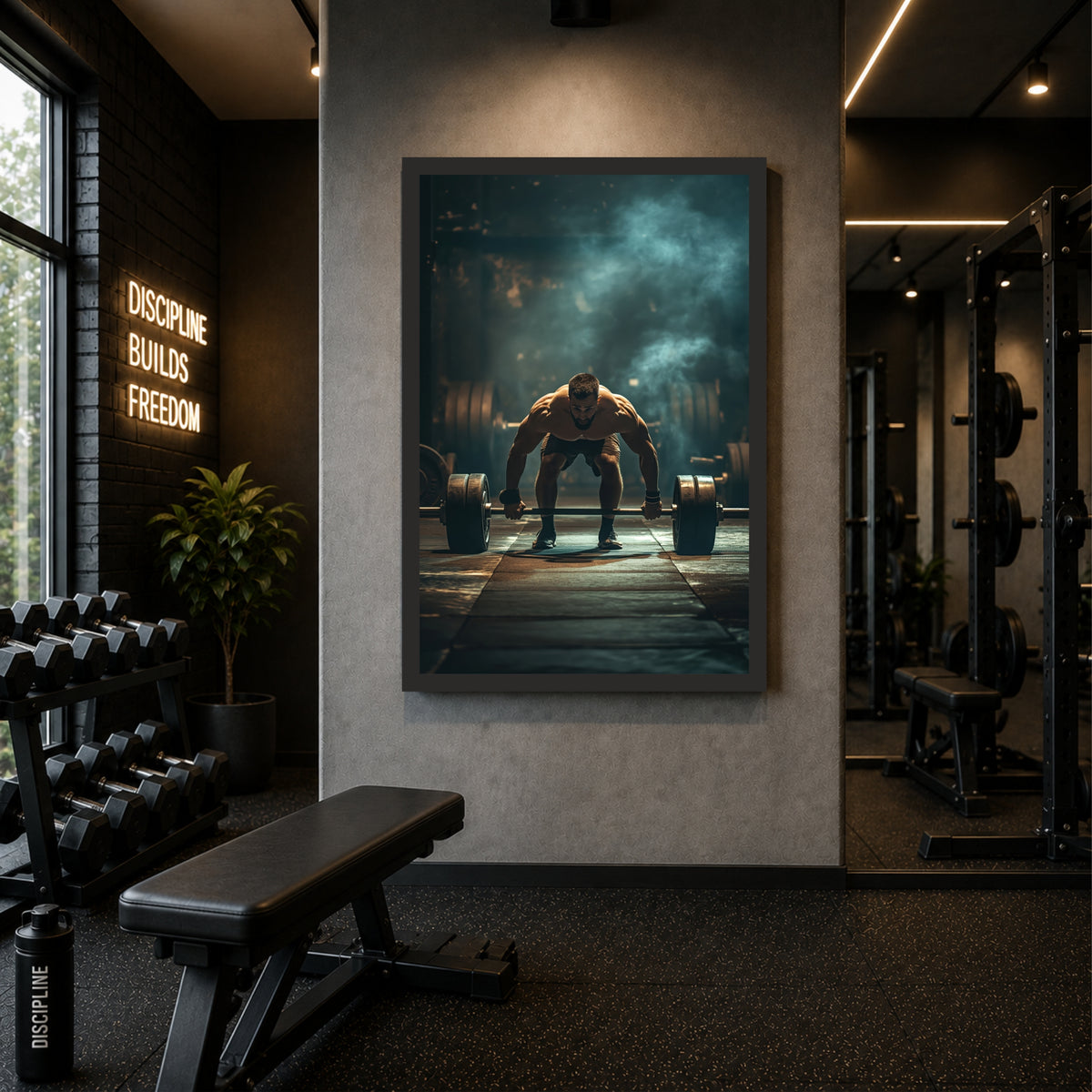 Deadlift Gym Wall Art | Strength Fitness Photography | Motivational Framed Wall Decor