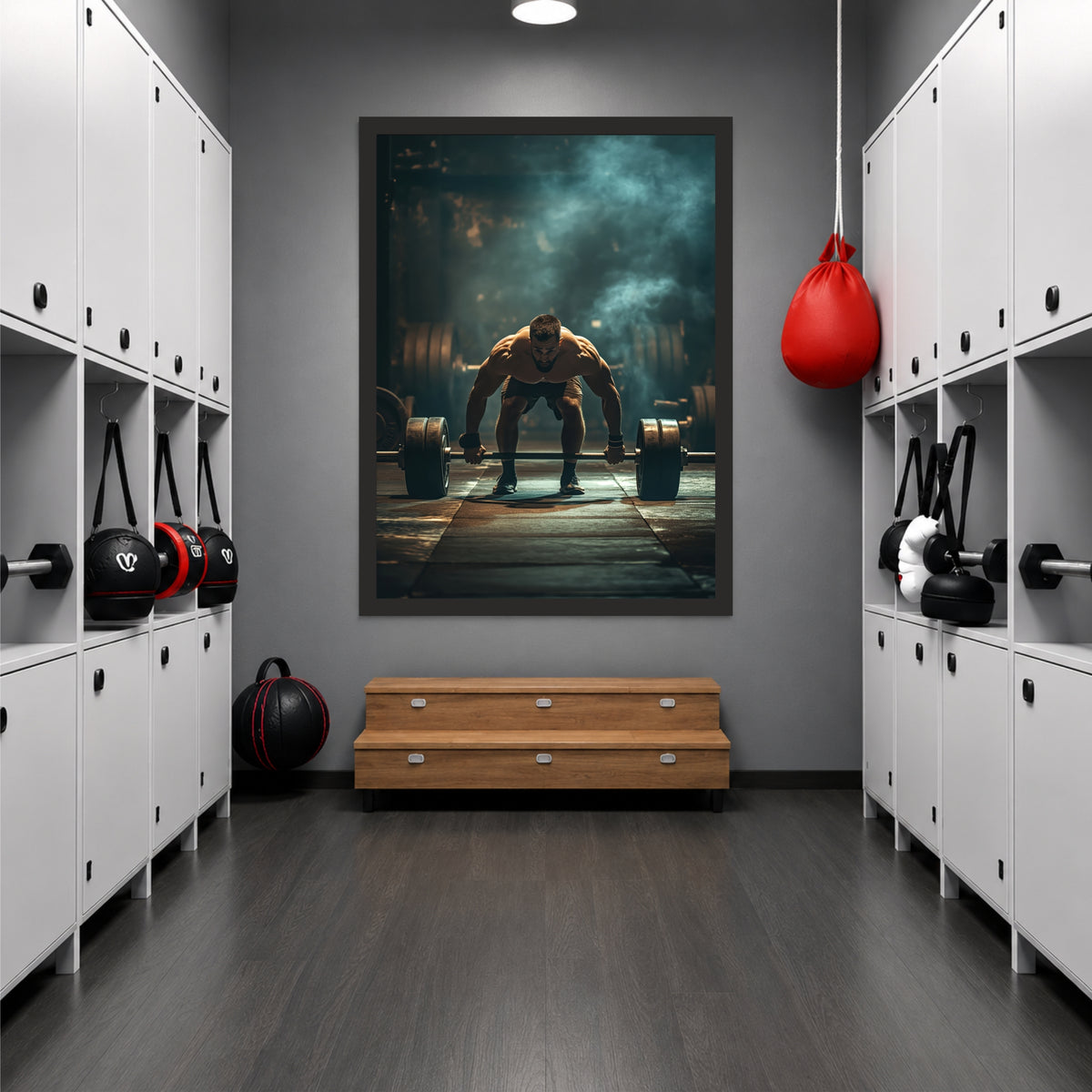 Deadlift Gym Wall Art | Strength Fitness Photography | Motivational Framed Wall Decor