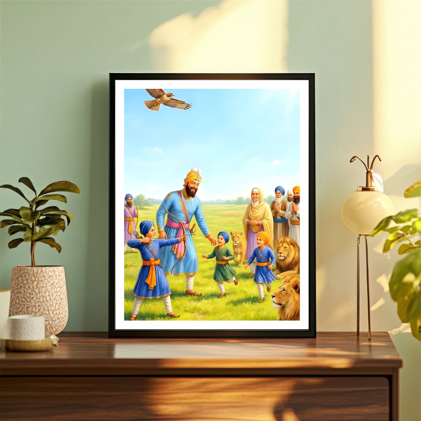 Guru Gobind Singh Ji with the Sahibzadas – The Eternal Legacy of Faith, Courage & Family