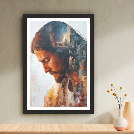 The Legacy of Christ Wall Art | Jesus Christ Life Collage Canvas Print | Christian Religious Wall Decor | Inspirational Bible Artwork