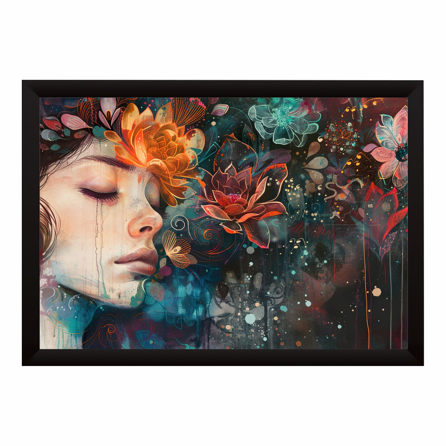 Floral Woman Wall Art