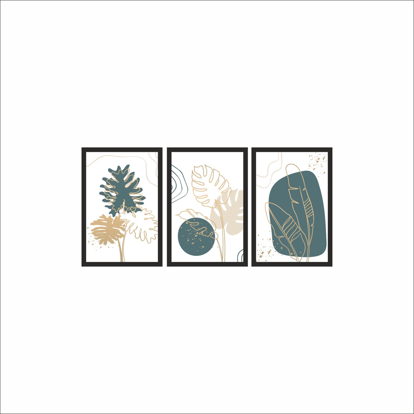 Tropical Calm Wall Frame Set of 3 🌿✨
