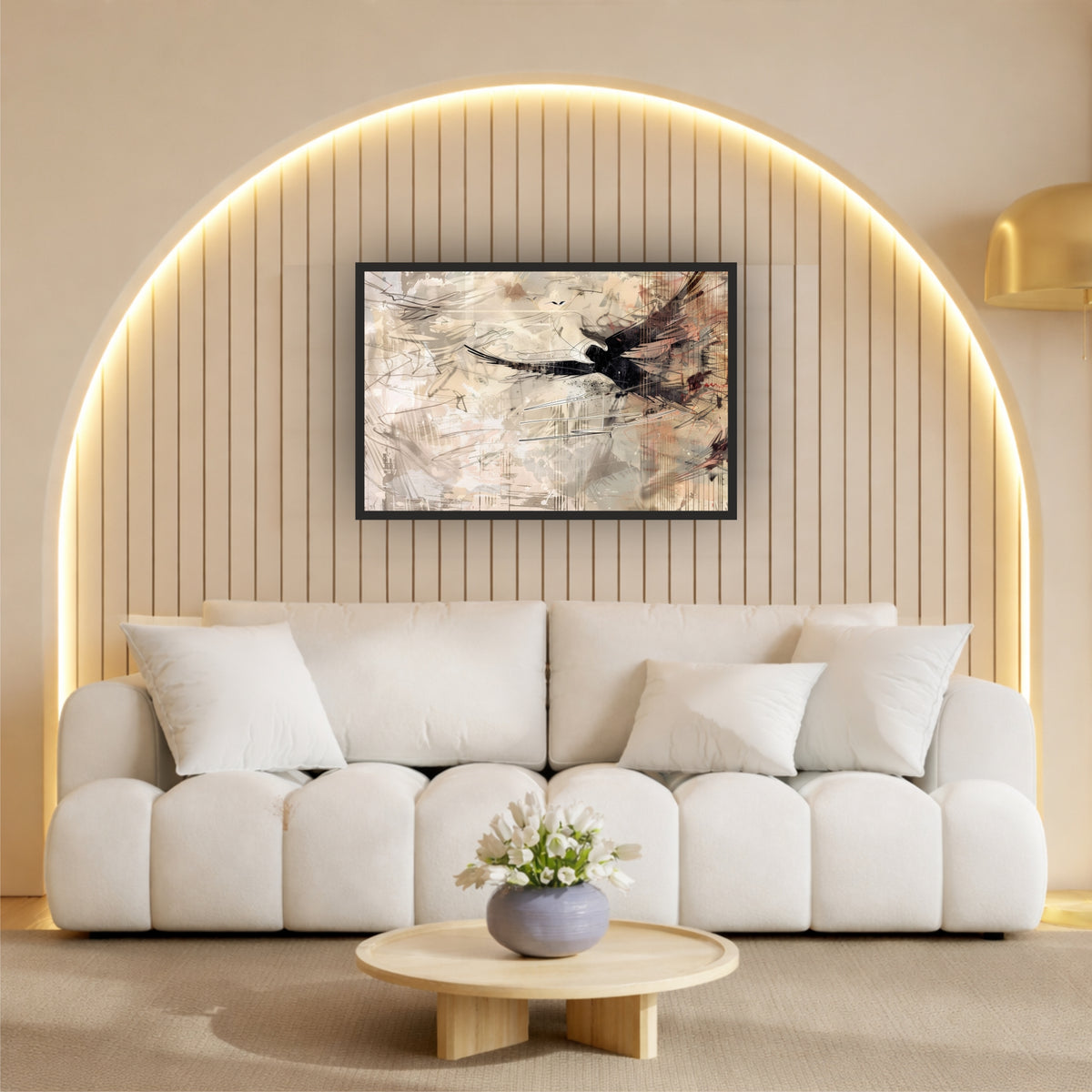 Abstract Bird Wall Art