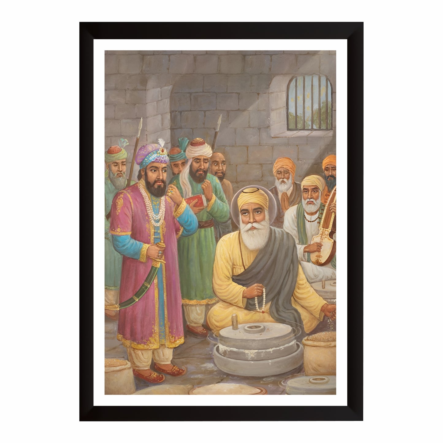 Guru Nanak Dev Ji – The Miracle of the Grinding Mill in Babur's Prison