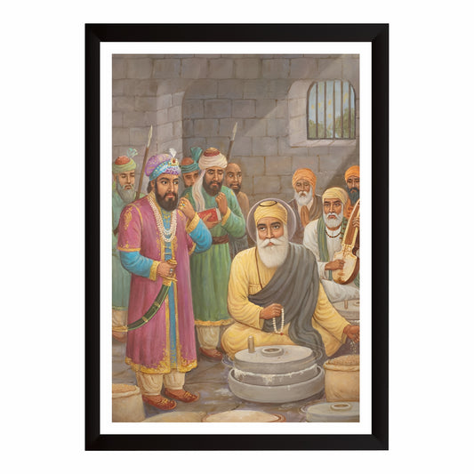 Guru Nanak Dev Ji – The Miracle of the Grinding Mill in Babur's Prison